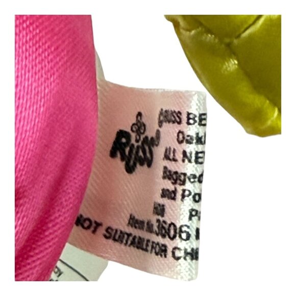 Vintage Russ Troll Doll Lot 2 Toy 7 inch Pink Clown and White Lamb 1990s - Picture 11 of 13